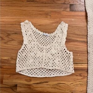 Zara Crochet Crop Tank
